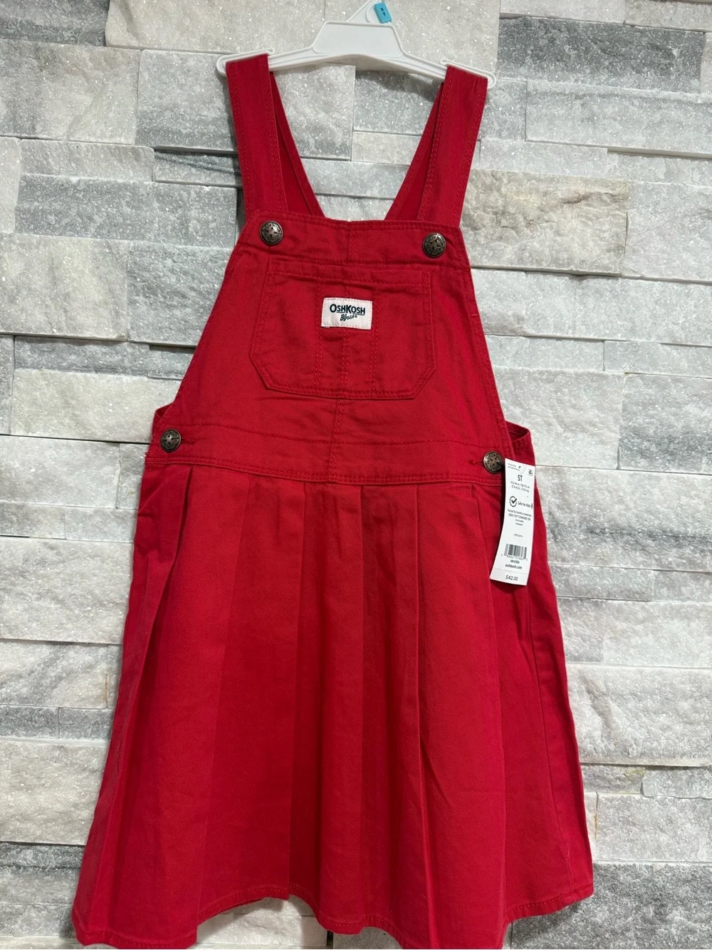 OshKosh B'gosh Red Pinafore Dress for Kids